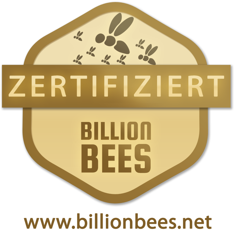 Billion bees badge gold zertifiziert