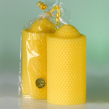 Productthumb 2 dicke stumpenkerzen aus bienenwachs
