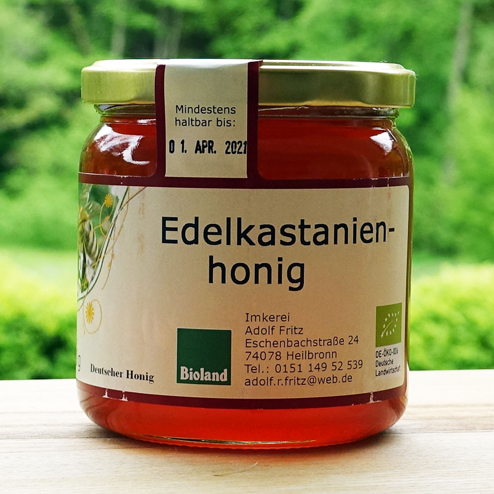 Honig »Bio-Edelkastanienhonig aus der Pfalz (DE-öko-006)« aus ...
