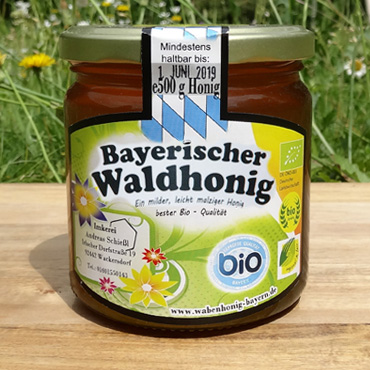 Bayerischer bio waldhonig