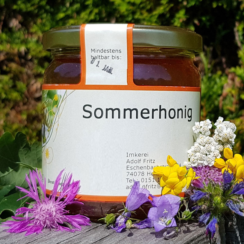 Bio sommerbluetenhonig   de bw oeko 022 