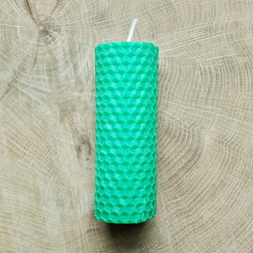 Productthumb gerollte stumpenkerze gr n