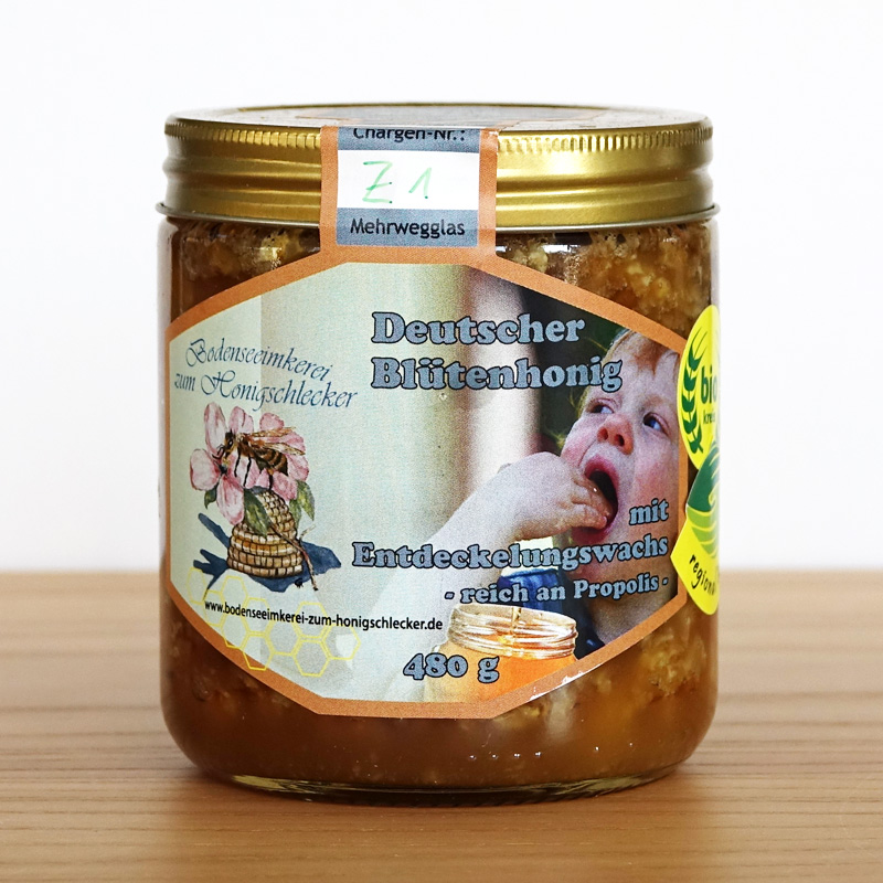 Bio entdeckelungswachs honig vom imker am bodensee