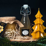 For listing geschenkidee mit honig  bienenwachskerze und b renfang