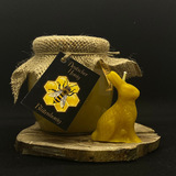 For listing bl tenhonig mit bienenwachskerze osterhase