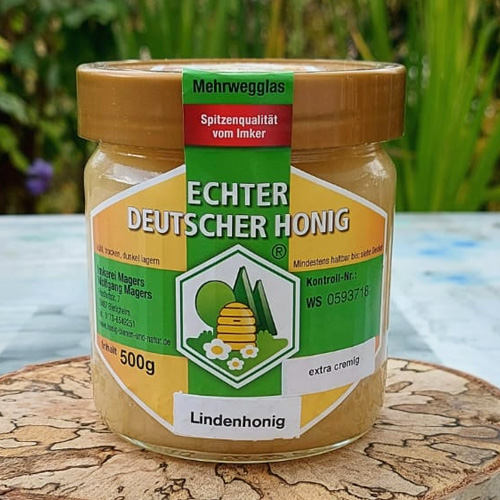 Echter deutscher lindenhonig