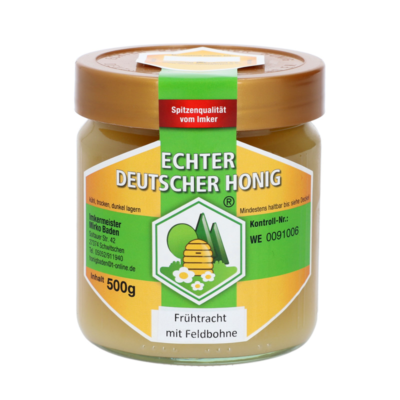 Deutscher fr htrachthonig mit feldbohnenhonig 500g