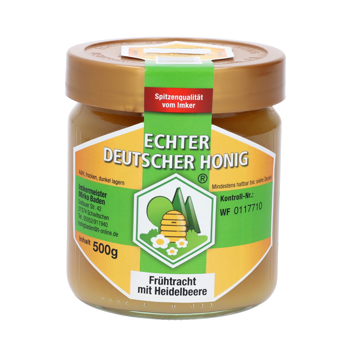 Fr htrachthonig mit heidelbeerhonig 500g