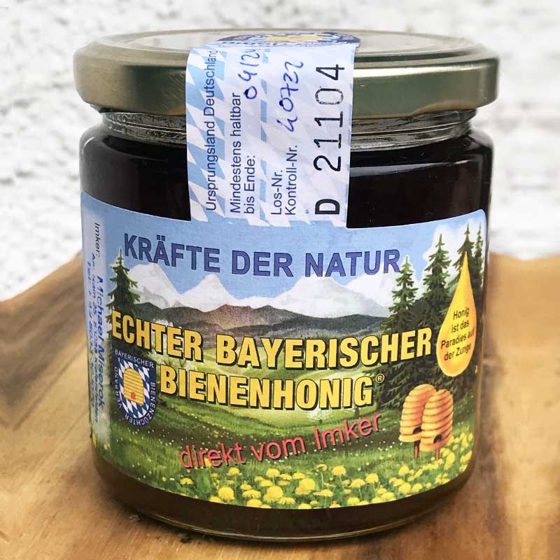 Echter bayerischer bienenhonig