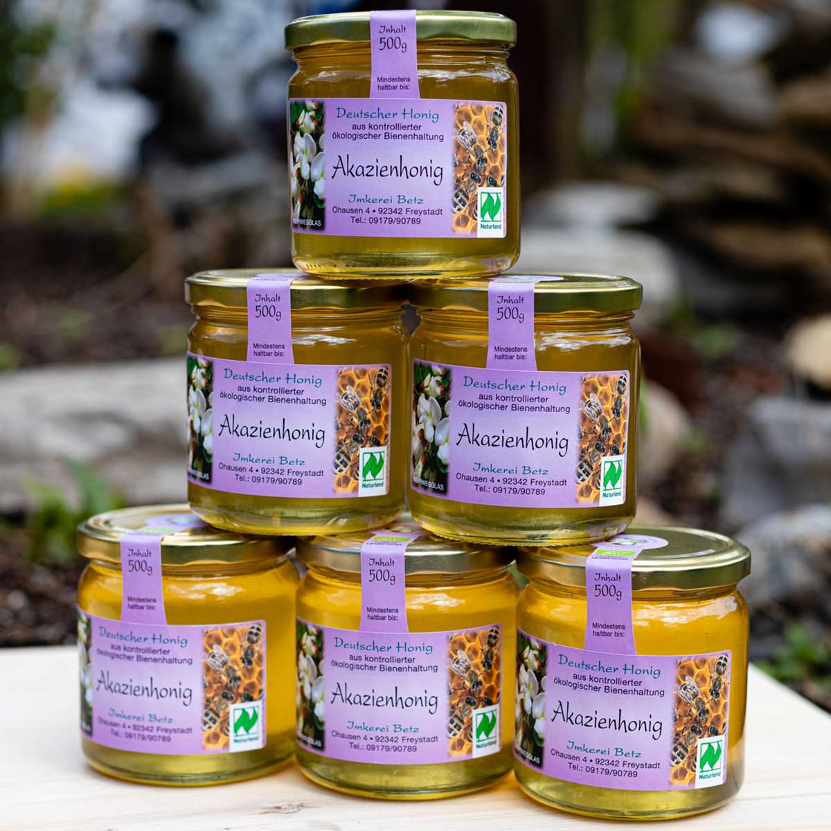Deutscher bio akazienhonig von imker betz im sparpaket